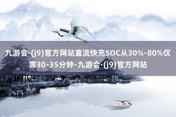 九游会·(j9)官方网站直流快充SOC从30%-80%仅需30-35分钟-九游会·(j9)官方网站