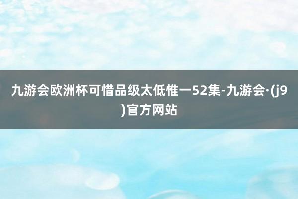 九游会欧洲杯可惜品级太低惟一52集-九游会·(j9)官方网站