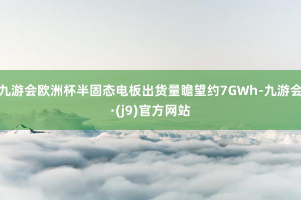 九游会欧洲杯半固态电板出货量瞻望约7GWh-九游会·(j9)官方网站