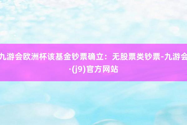 九游会欧洲杯该基金钞票确立：无股票类钞票-九游会·(j9)官方网站