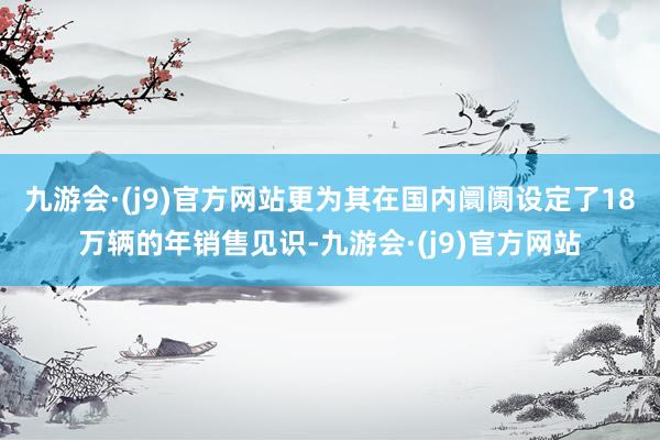 九游会·(j9)官方网站更为其在国内阛阓设定了18万辆的年销售见识-九游会·(j9)官方网站