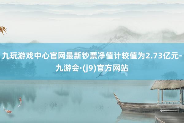 九玩游戏中心官网最新钞票净值计较值为2.73亿元-九游会·(j9)官方网站